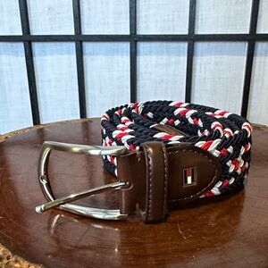 Tommy Hilfiger Patriotic Woven Belt NEW 34-36”